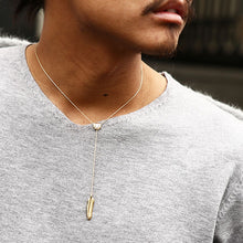 画像をギャラリービューアに読み込む, DOWBL/ ダブル/ Gold Feather Rosary Zirconia Necklace  【全1色】