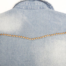 画像をギャラリービューアに読み込む, DOWBL/ ダブル/ Various patch Denim Shirt  【全1色】