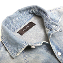 画像をギャラリービューアに読み込む, DOWBL/ ダブル/ Various patch Denim Shirt  【全1色】