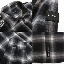 画像をギャラリービューアに読み込む, DOWBL/ ダブル/ Monotone Icon Checked Shirt  【全1色】