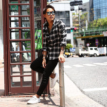 画像をギャラリービューアに読み込む, DOWBL/ ダブル/ Monotone Icon Checked Shirt  【全1色】