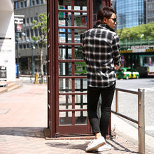 画像をギャラリービューアに読み込む, DOWBL/ ダブル/ Monotone Icon Checked Shirt  【全1色】