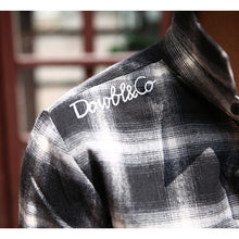 画像をギャラリービューアに読み込む, DOWBL/ ダブル/ Monotone Icon Checked Shirt  【全1色】