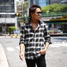 画像をギャラリービューアに読み込む, DOWBL/ ダブル/ Monotone Icon Checked Shirt  【全1色】