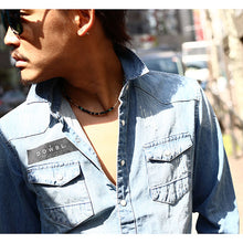 画像をギャラリービューアに読み込む, DOWBL/ ダブル/ Standard Box Logo Denim Shirt  【全2色】