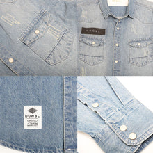 画像をギャラリービューアに読み込む, DOWBL/ ダブル/ Standard Box Logo Denim Shirt  【全2色】