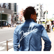 画像をギャラリービューアに読み込む, DOWBL/ ダブル/ Graffiti Logo Washed Denim Shirt  【全1色】