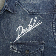 画像をギャラリービューアに読み込む, DOWBL/ ダブル/ Graffiti Logo Washed Denim Shirt  【全1色】