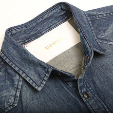画像をギャラリービューアに読み込む, DOWBL/ ダブル/ Graffiti Logo Washed Denim Shirt  【全1色】