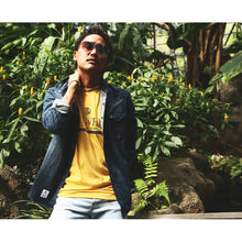 画像をギャラリービューアに読み込む, DOWBL/ ダブル/ Graffiti Logo Washed Denim Shirt  【全1色】
