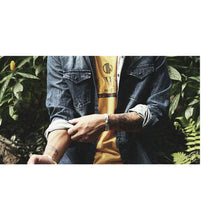 画像をギャラリービューアに読み込む, DOWBL/ ダブル/ Graffiti Logo Washed Denim Shirt  【全1色】