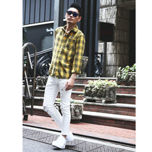 画像をギャラリービューアに読み込む, DOWBL/ ダブル/ Standard Logo Frost Checked Shirt  【全2色】
