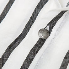画像をギャラリービューアに読み込む, DOWBL/ ダブル/ Stripe Gold Icon Hemp Shirt  【全2色】