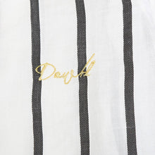 画像をギャラリービューアに読み込む, DOWBL/ ダブル/ Stripe Gold Icon Hemp Shirt  【全2色】