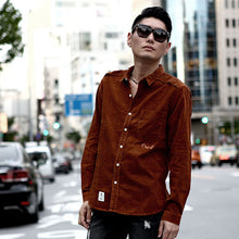 画像をギャラリービューアに読み込む, DOWBL/ ダブル/ Cursive Icon Corduroy Shirt  【全2色】