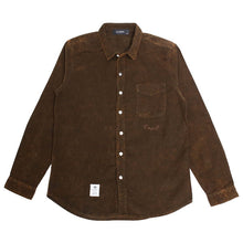 画像をギャラリービューアに読み込む, DOWBL/ ダブル/ Cursive Icon Corduroy Shirt  【全2色】
