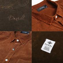 画像をギャラリービューアに読み込む, DOWBL/ ダブル/ Cursive Icon Corduroy Shirt  【全2色】