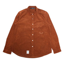 画像をギャラリービューアに読み込む, DOWBL/ ダブル/ Cursive Icon Corduroy Shirt  【全2色】