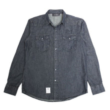 画像をギャラリービューアに読み込む, DOWBL/ ダブル/ Hidden Graffiti Rigid Denim Shirt  【全1色】