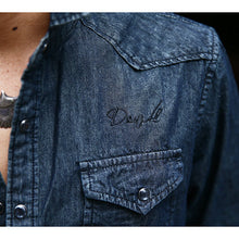 画像をギャラリービューアに読み込む, DOWBL/ ダブル/ Hidden Graffiti Rigid Denim Shirt  【全1色】