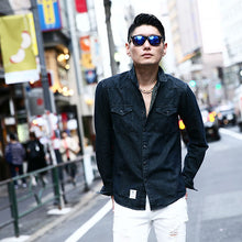 画像をギャラリービューアに読み込む, DOWBL/ ダブル/ Hidden Graffiti Rigid Denim Shirt  【全1色】