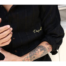 画像をギャラリービューアに読み込む, DOWBL/ ダブル/ Stripe Gold Icon Hemp Shirt  【全1色】