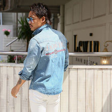 画像をギャラリービューアに読み込む, DOWBL/ ダブル/ Old Line Logo Denim Shirt  【全1色】