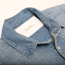 画像をギャラリービューアに読み込む, DOWBL/ ダブル/ Old Line Logo Denim Shirt  【全1色】