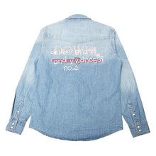 画像をギャラリービューアに読み込む, DOWBL/ ダブル/ Old Line Logo Denim Shirt  【全1色】