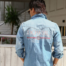 画像をギャラリービューアに読み込む, DOWBL/ ダブル/ Old Line Logo Denim Shirt  【全1色】