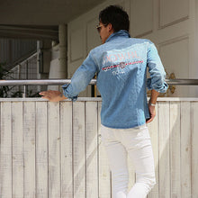 画像をギャラリービューアに読み込む, DOWBL/ ダブル/ Old Line Logo Denim Shirt  【全1色】