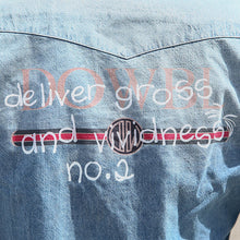 画像をギャラリービューアに読み込む, DOWBL/ ダブル/ Old Line Logo Denim Shirt  【全1色】