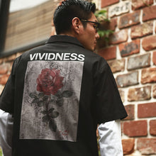 画像をギャラリービューアに読み込む, DOWBL/ ダブル/ Vivid Rose Open Collar Shirts  【全1色】