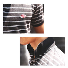 画像をギャラリービューアに読み込む, DOWBL/ ダブル/ Rhombus Border Polo Shirt  【全2色】