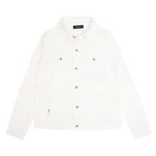 画像をギャラリービューアに読み込む, DOWBL/ ダブル/ White Grunge Denim Jacket  【全1色】