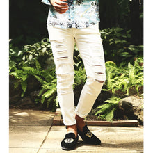 画像をギャラリービューアに読み込む, DOWBL/ ダブル/ Super Skinny Damage White Pants  【全1色】