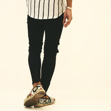 画像をギャラリービューアに読み込む, DOWBL/ ダブル/ Broken Cut Off Super Skinny Denim  【全1色】