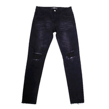 画像をギャラリービューアに読み込む, DOWBL/ ダブル/ Broken Cut Off Super Skinny Denim  【全1色】