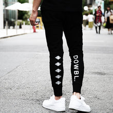 画像をギャラリービューアに読み込む, DOWBL/ ダブル/ Gold Zip Rhombus Skinny Sweat Pants  【全2色】