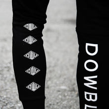 画像をギャラリービューアに読み込む, DOWBL/ ダブル/ Gold Zip Rhombus Skinny Sweat Pants  【全2色】