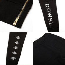 画像をギャラリービューアに読み込む, DOWBL/ ダブル/ Gold Zip Rhombus Skinny Sweat Pants  【全2色】