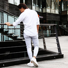 画像をギャラリービューアに読み込む, DOWBL/ ダブル/ Gold Zip Rhombus Skinny Sweat Pants  【全2色】