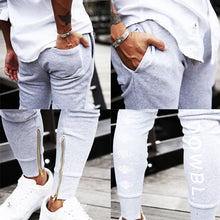 画像をギャラリービューアに読み込む, DOWBL/ ダブル/ Gold Zip Rhombus Skinny Sweat Pants  【全2色】