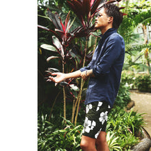 画像をギャラリービューアに読み込む, DOWBL/ ダブル/ Vertical Logo Aloha Shorts  【全2色】
