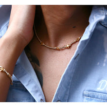 画像をギャラリービューアに読み込む, DOWBL/ ダブル/ Rhombus Charm Gold Necklace  【全1色】
