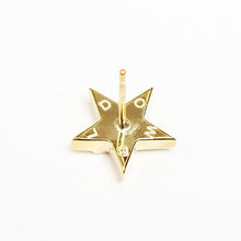 画像をギャラリービューアに読み込む, DOWBL/ ダブル/ Gold Rhombus Star Earrings  【全1色】