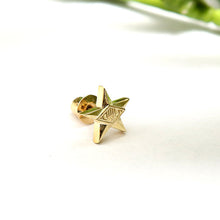 画像をギャラリービューアに読み込む, DOWBL/ ダブル/ Gold Rhombus Star Earrings  【全1色】