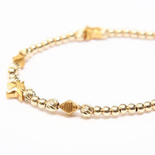 画像をギャラリービューアに読み込む, DOWBL/ ダブル/ Rhombus Charm Gold Bracelet  【全1色】