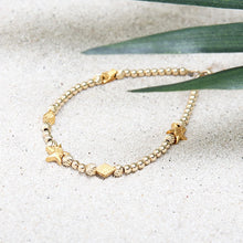 画像をギャラリービューアに読み込む, DOWBL/ ダブル/ Rhombus Charm Gold Bracelet  【全1色】