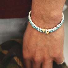 画像をギャラリービューアに読み込む, DOWBL/ ダブル/ Rhombus Star Grain Beads Bracelet  【全2色】
